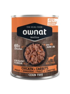 Alimentation Humide Ownat Wetline Chicken & Carrots