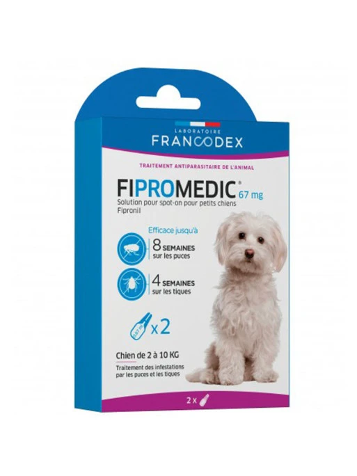 Antiparasitaire Fipromedic Pour Petits Chiens X2 Francodex