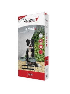 Bar à Chien 2 Gamelles Inox Vadigran