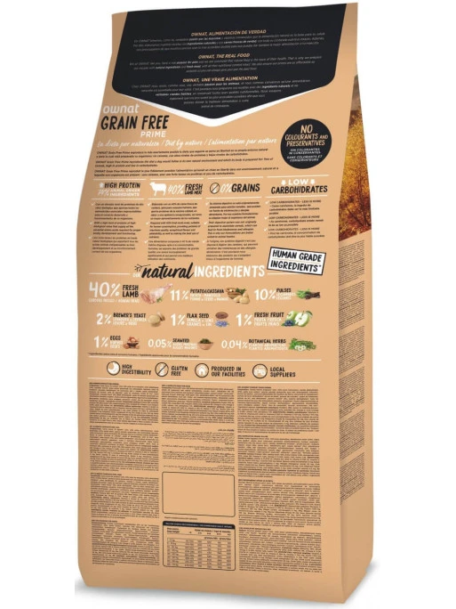 Croquettes Grain Free Prime Junior Lamb Ownat 3 Kg