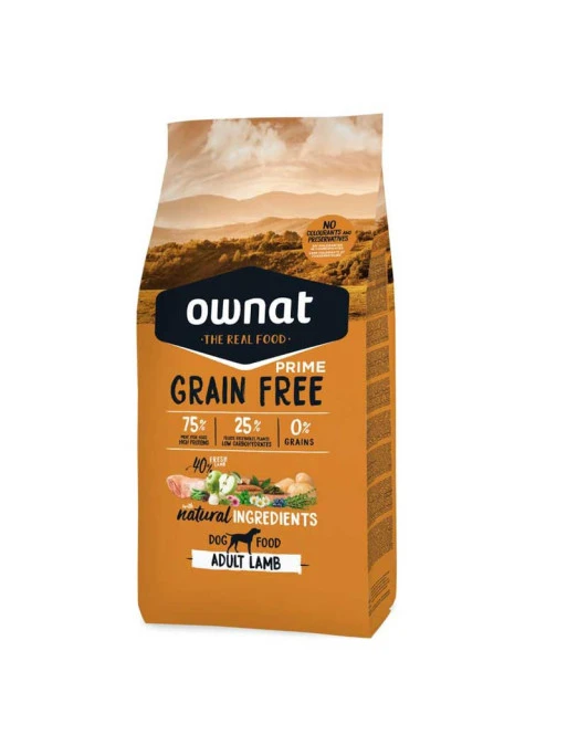 Croquettes Grain Free Prime Adult Lamb 12kg Ownat – Image 4