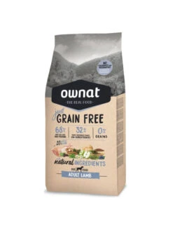 Croquettes Just Grain Free Adult Lamb Ownat 14 Kg