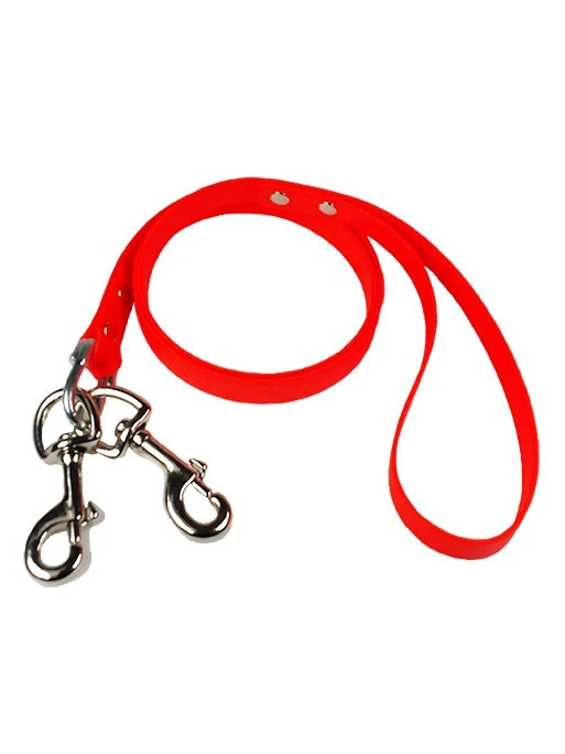 Laisse Biothane Béta Plat Double Mousqueton