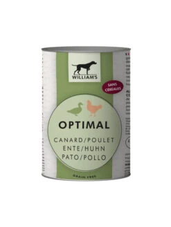 Pâtée William's Optimal Au Canard/poulet 400g
