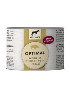 Pâtée William's Optimal Au Sanglier 200g