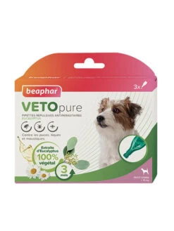 BEAPHAR Pipettes Répulsives Antiparasitaires Eucalyptus Vetopure Chien Béaphar