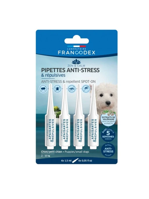 Pipettes Répulsives Et Anti-stress Chiens Francodex