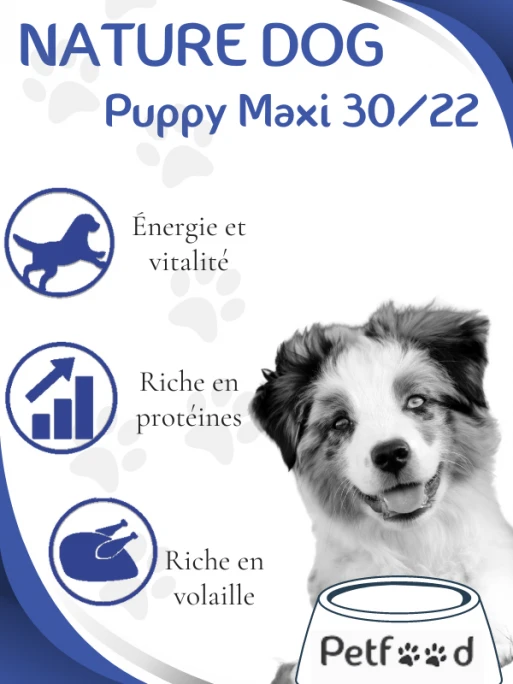 Croquettes Puppy Maxi 30/22 Nature Dog 15kg – Image 4