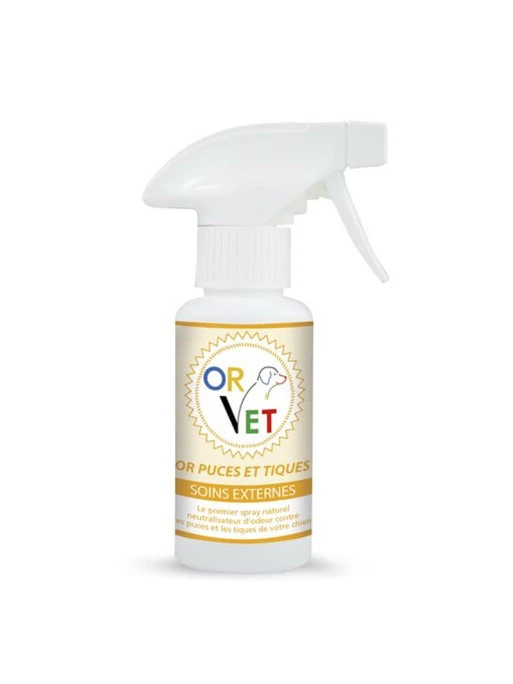 Spray Or-Puces Et Tiques 125ml Or-Vet